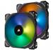 140mm Case Fan: 4pin PWM Premium Magnetic Levitation RGB LED Fan, 400-1200 RPM 55.4CFM - Twin Fan Pack with Lighting Node PRO 140mm Case Fan: 4pin PWM Premium Magnetic Levitation RGB LED Fan, 400-1200 RPM 55.4CFM - Twin Fan Pack with Lighting Node PRO